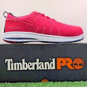 Timberland Pro Shoes Womens Size 9 M Anti Fatigue Composite Toe Work Shoes Pink
